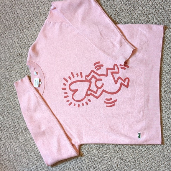 Lacoste Keith Haring crew neck sweater L limited edition - Picture 16 of 16